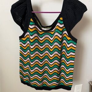 Colorful Wave Pattern Women's Tank Top